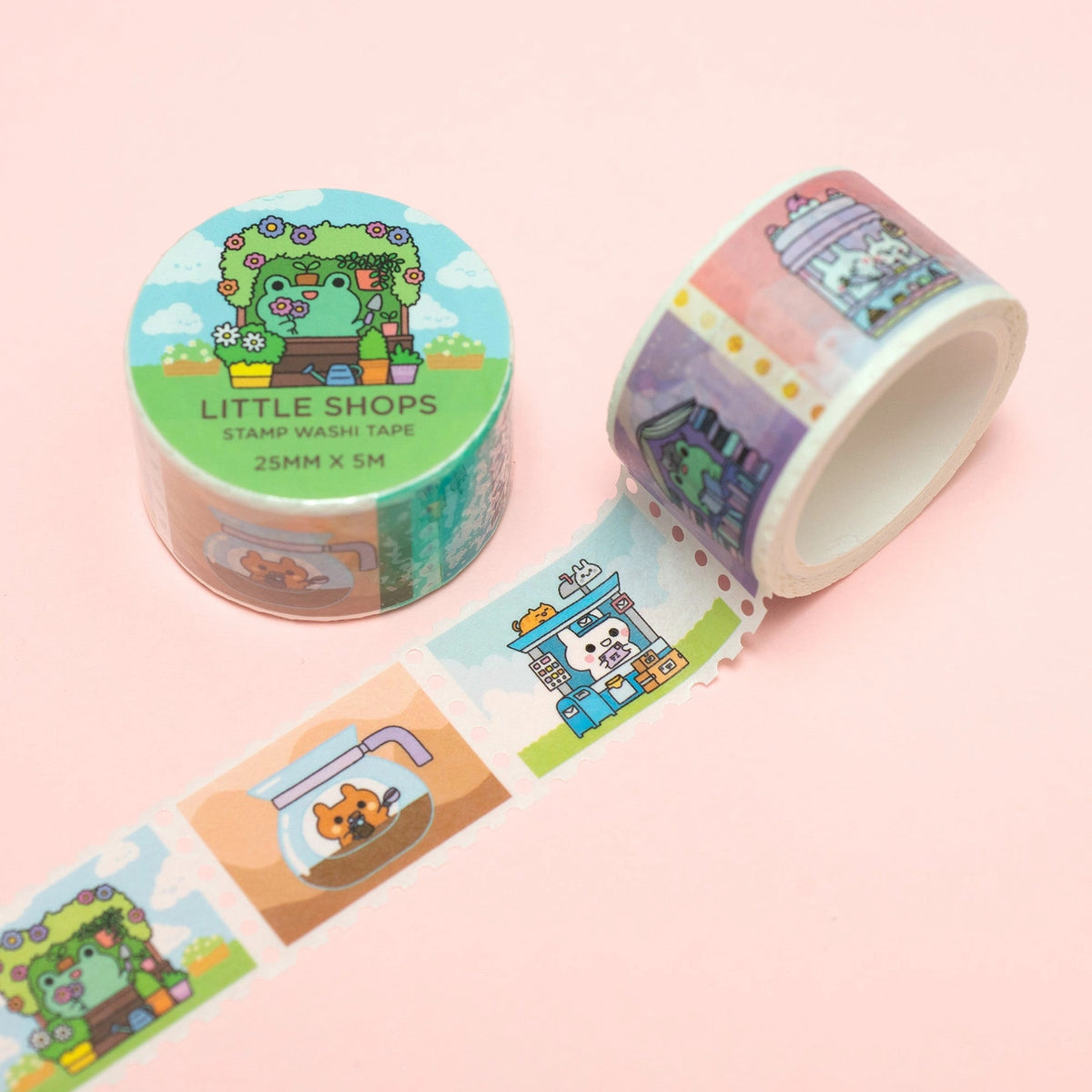 Robot Dance Battle - Little Shops Stamp Washi Tape