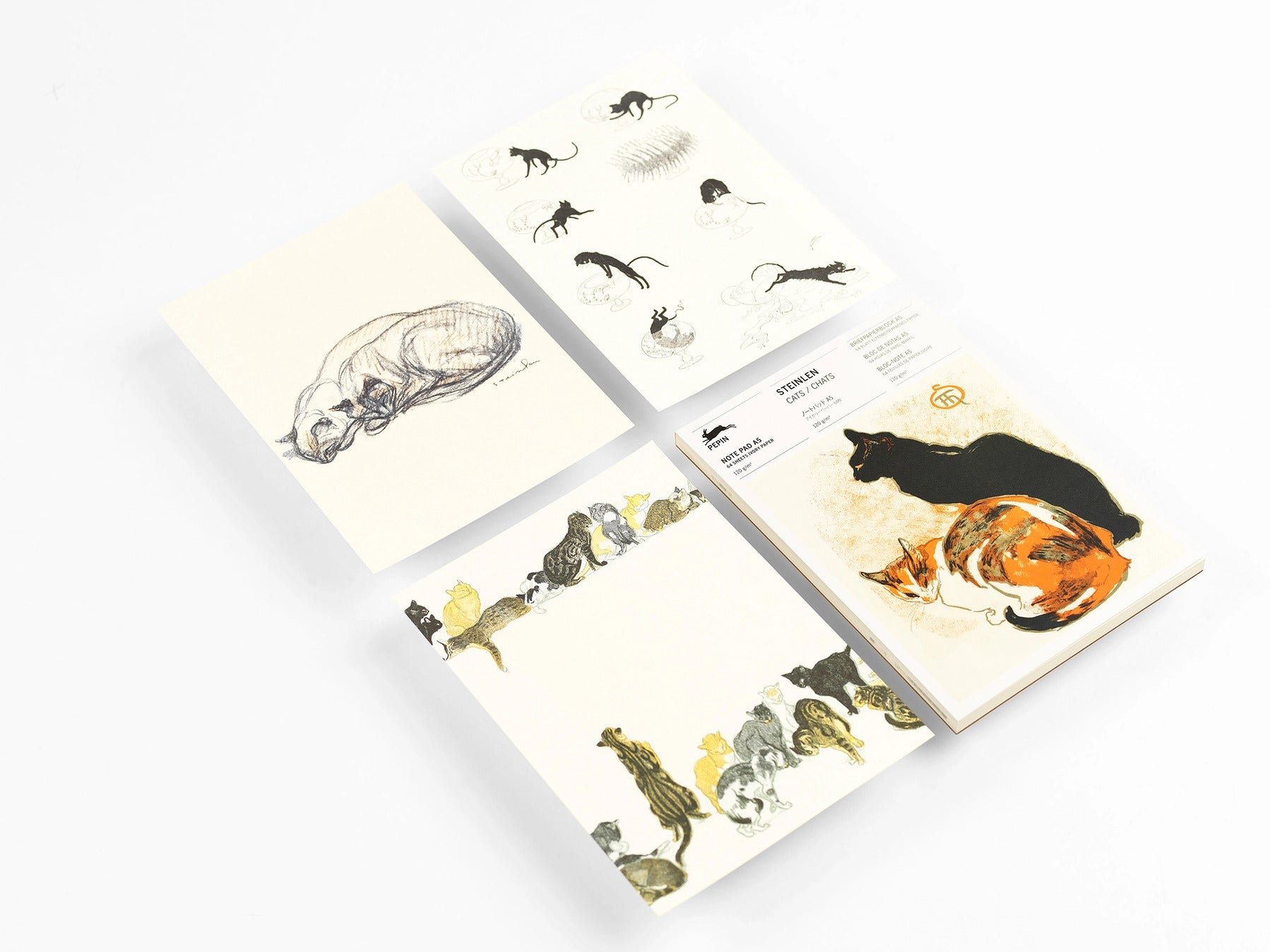 Pepin Notepad A5 - Steinlen Cats