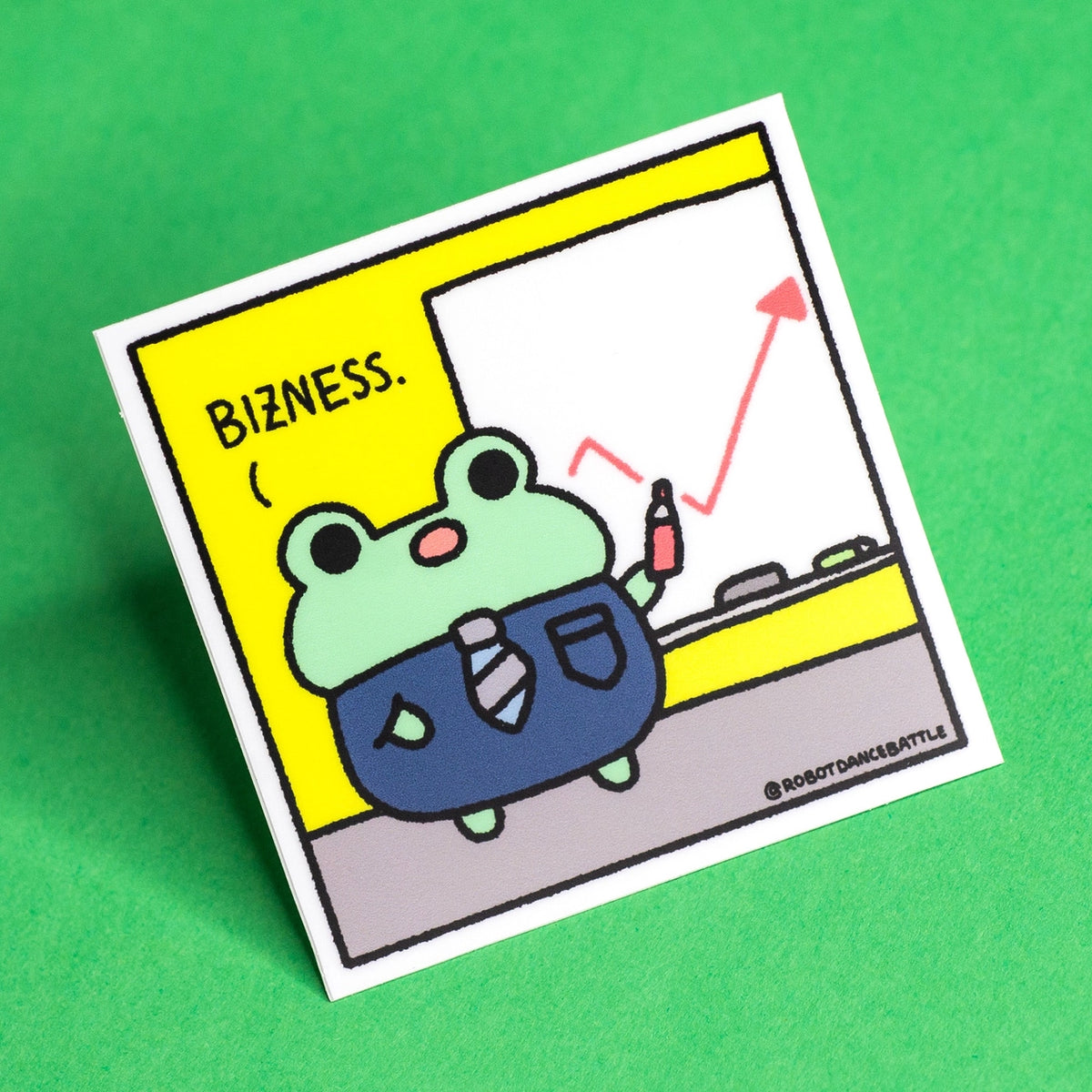 Robot Dance Battle - Bizness Frog Presentation Sticker