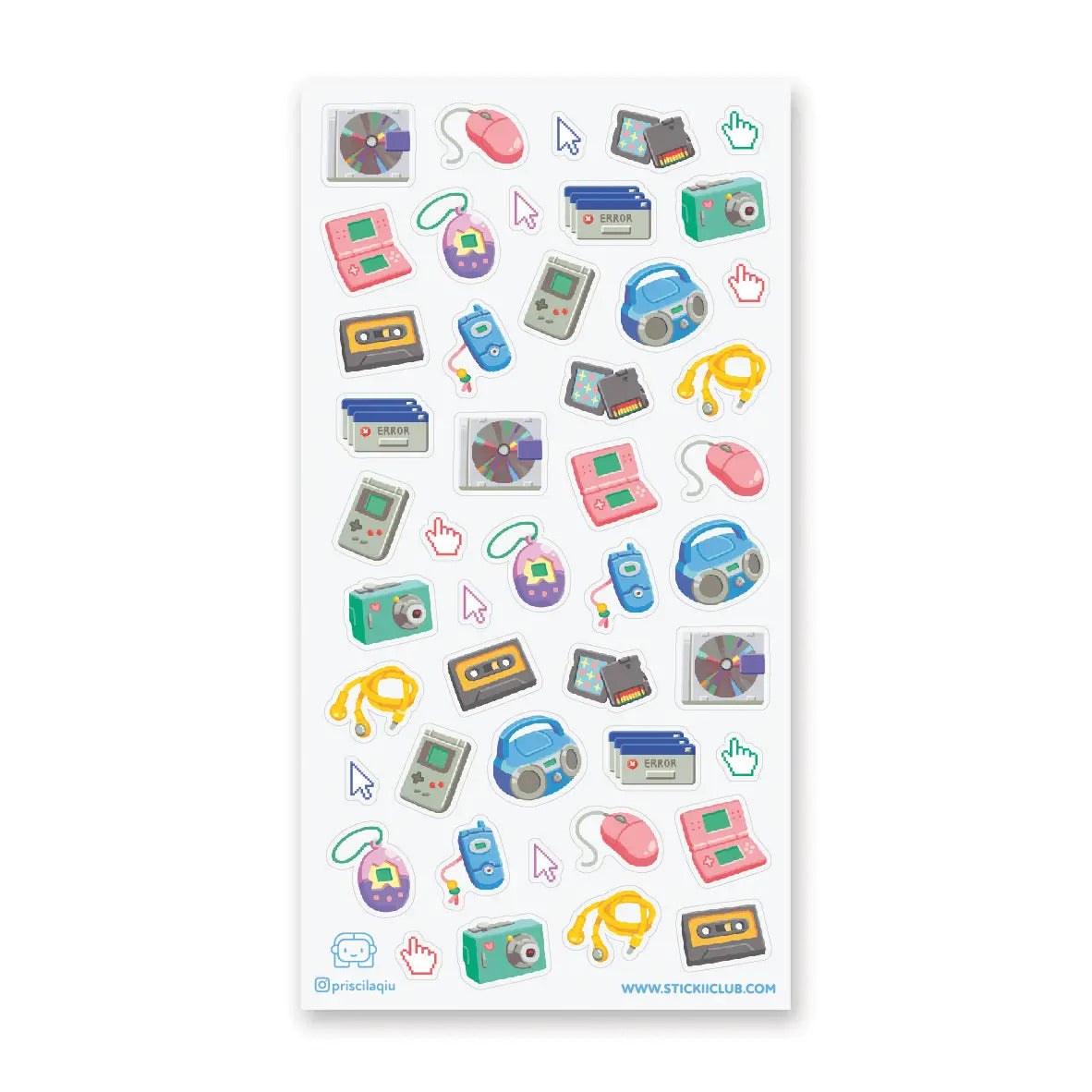 STICKII Sticker Sheet -  Electronic World