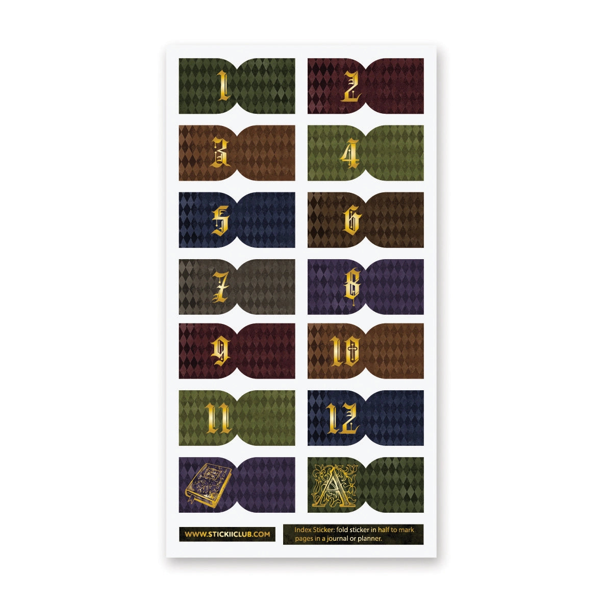 STICKII Sticker Sheet - Nevermore Tabs