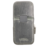 Galen Leather Co. Zipper Magnum Opus 3 Slot Hard Pen Case - Crazy Horse Smoky
