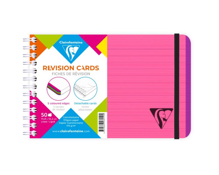 Clairefontaine Linicolor Wirebound Revision Cards