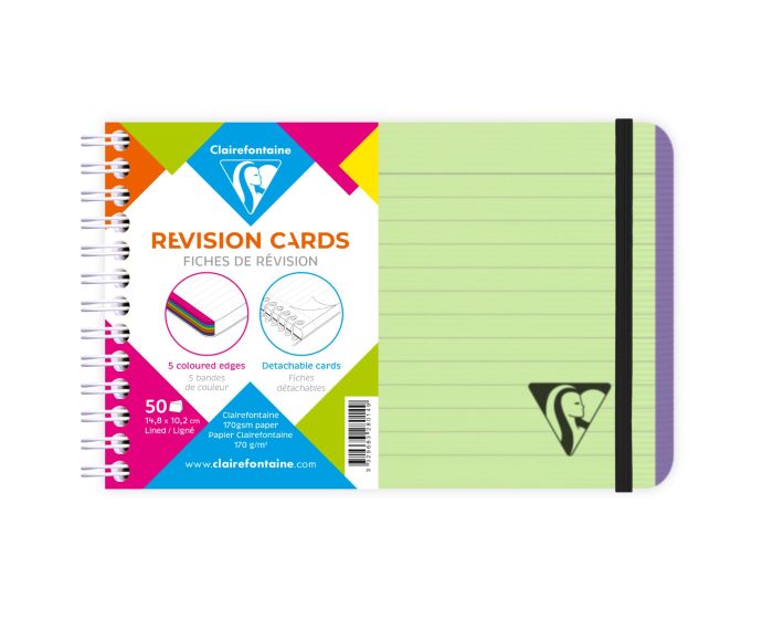Clairefontaine Linicolor Wirebound Revision Cards