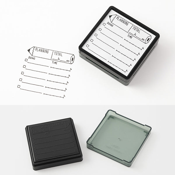 Midori Paintable Stamp - Planning
