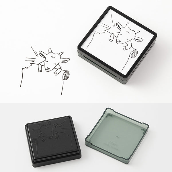 Midori  Paintable Stamp - Goat