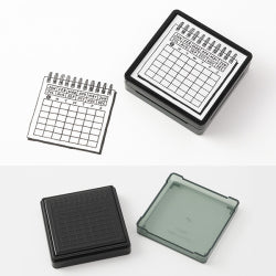 Midori Paintable Stamp - Pre Inked - Calendar