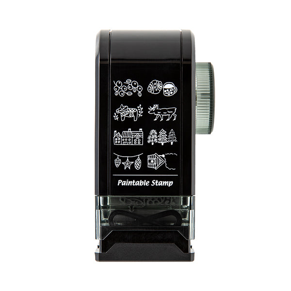 Midori Paintable Rotating Stamp - Self Inking - Dial Nordic Pattern