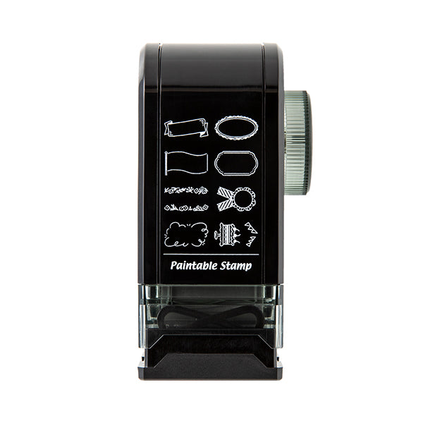 Midori Paintable Rotating Stamp - Self Inking - Dial Decorative Pattern