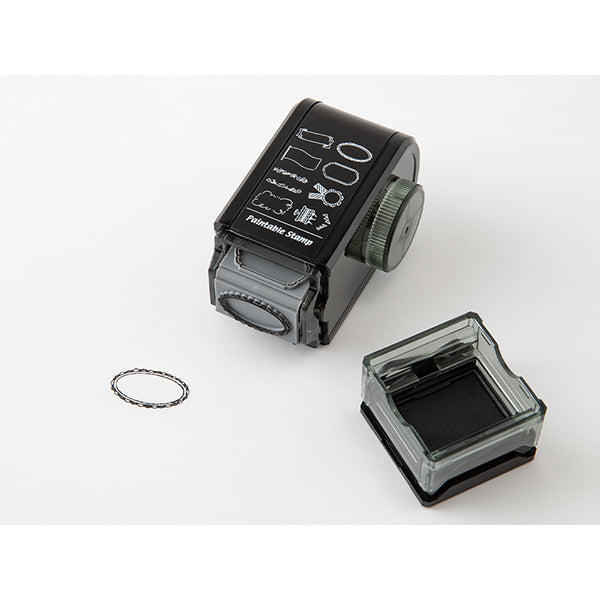 Midori Paintable Rotating Stamp - Self Inking - Dial Decorative Pattern