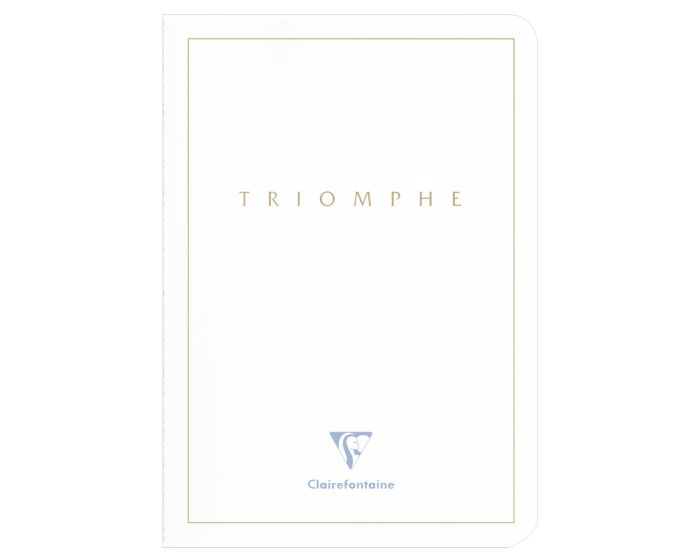 Clairefontaine Triomphe A5 Lined Notebook - White