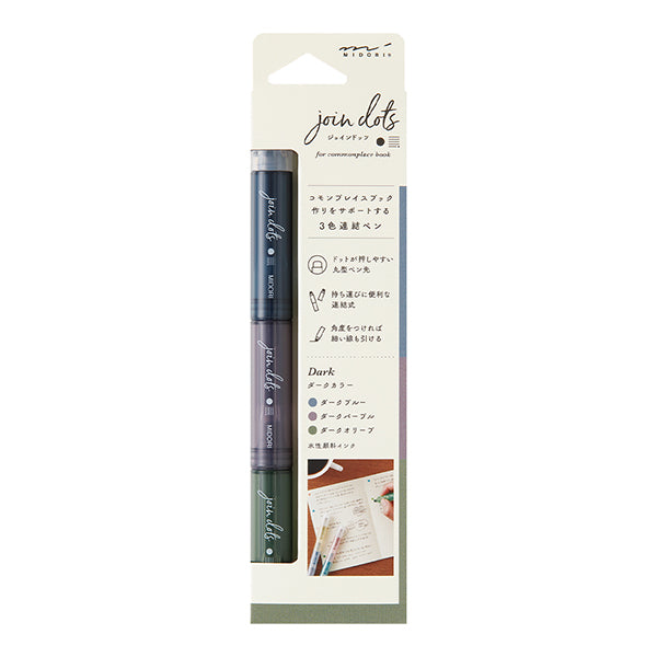 筆記具 midori Midori - Joined Dots Dark Pen
