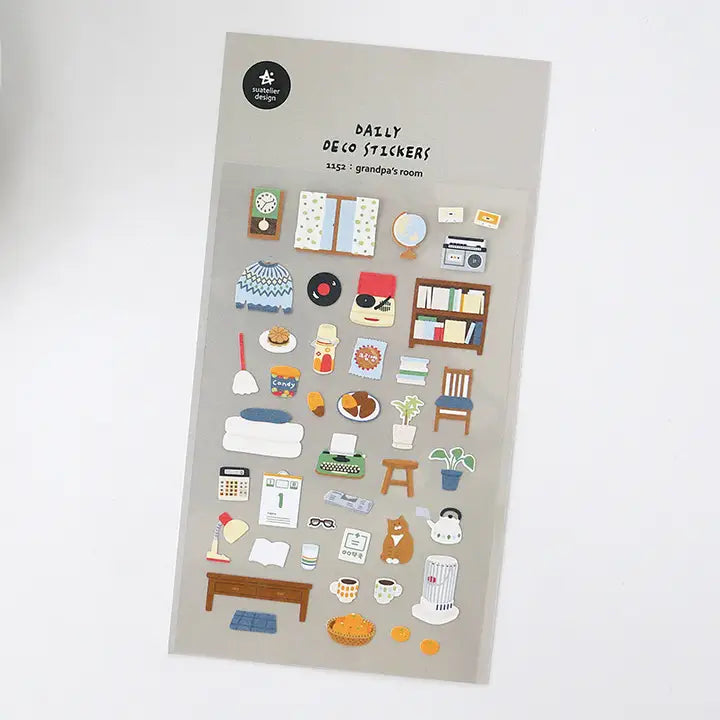 Suatelier Design - Sticker Sheet - Grandpa's Room