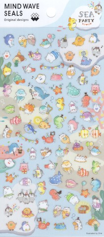 Mind Wave Stickers - Sea Party