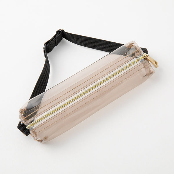 Midori Book Band Pen Case - Clear Sepia