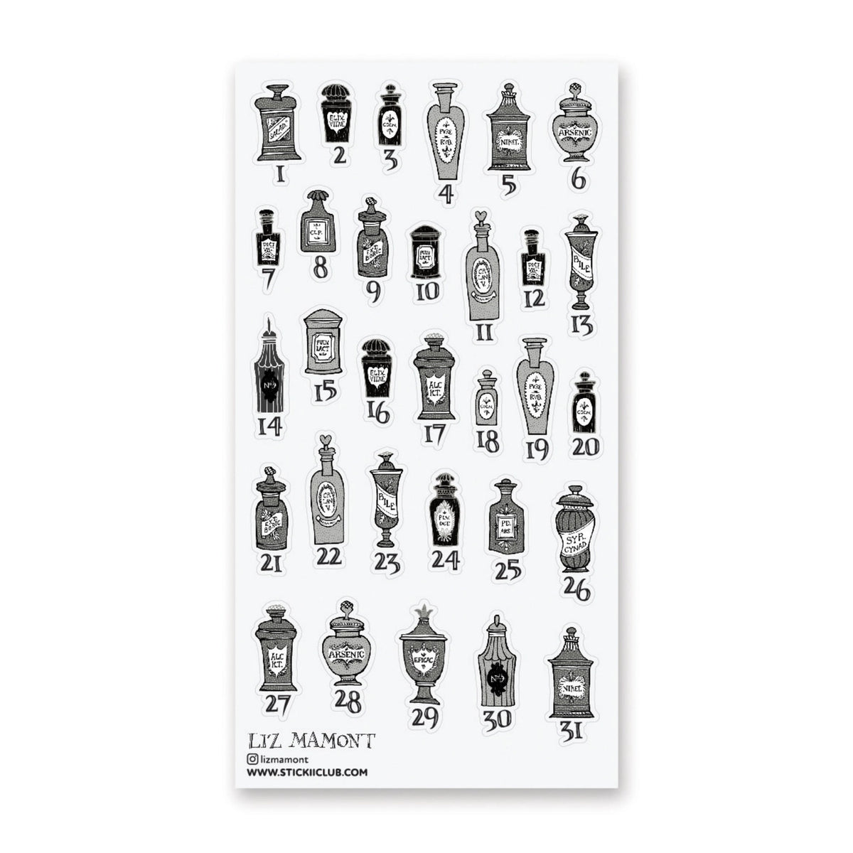 STICKII Sticker Sheet - Plenty of Poison