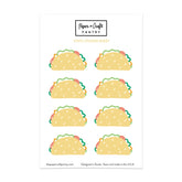 The Paper + Craft Pantry - Taco Sticker Sheet