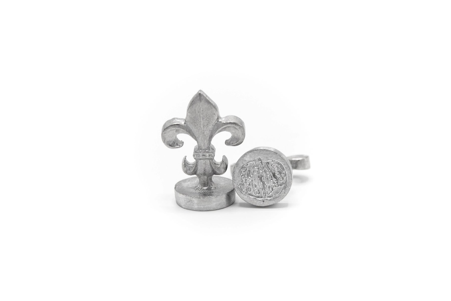 Global Solutions Metal Wax Seal 3/4" with Fleur-de-lis handle - Pumpkin