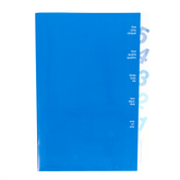 Midori 5 Pocket Clear Folder A4 - Blue