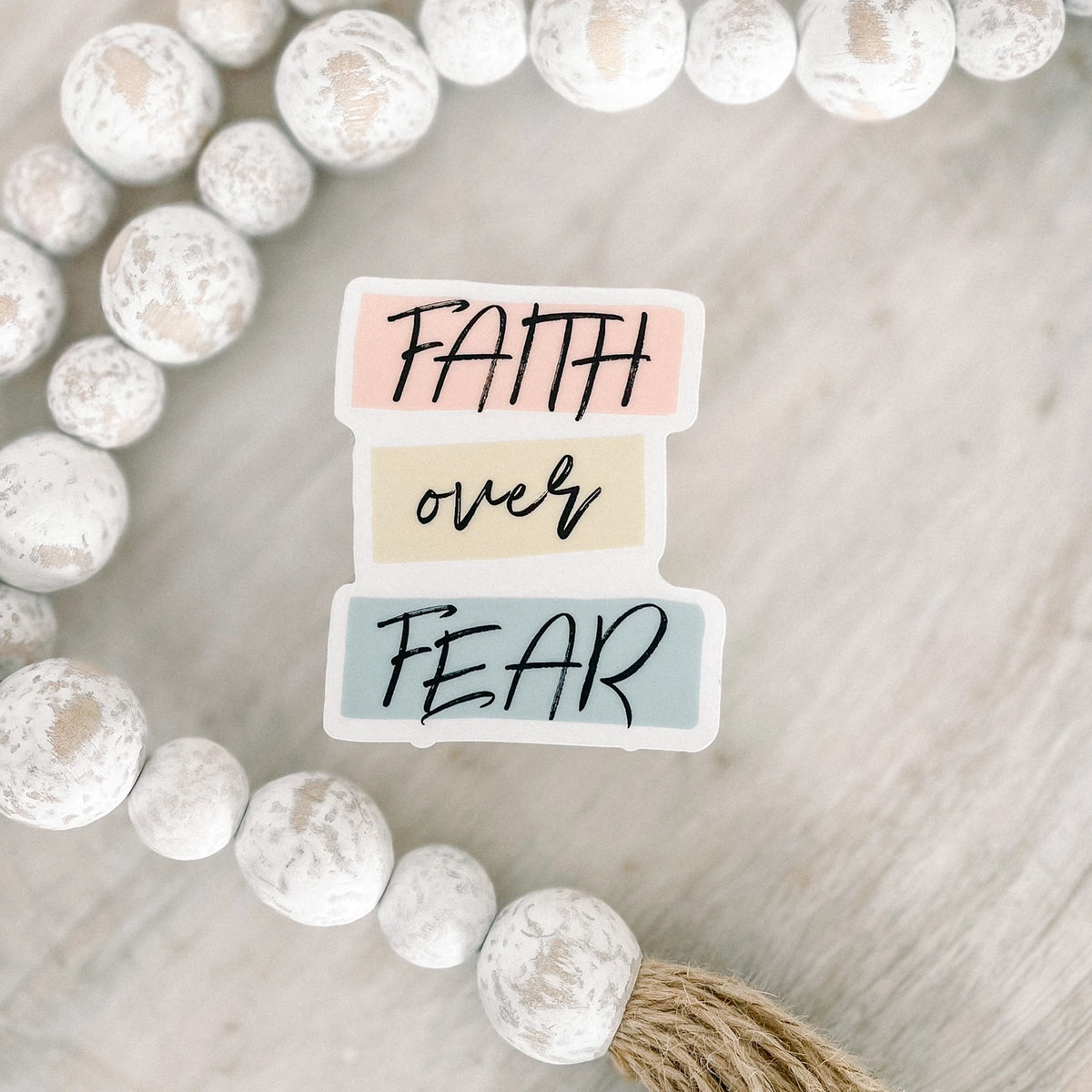 Savannah and James Co - Vinyl Sticker - Faith over Fear