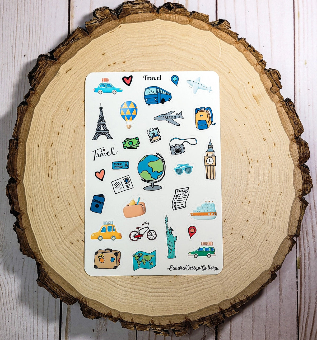 Sakura Design Gallery - Vinyl Stickers - Travel