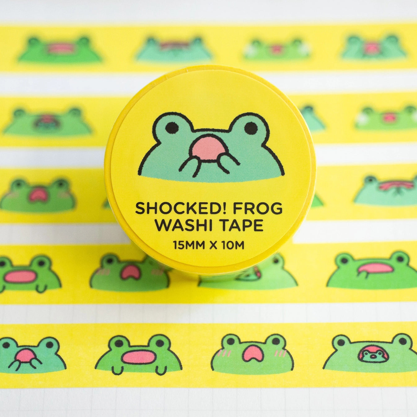 Robot Dance Battle - Shocked! Frog Washi Tape