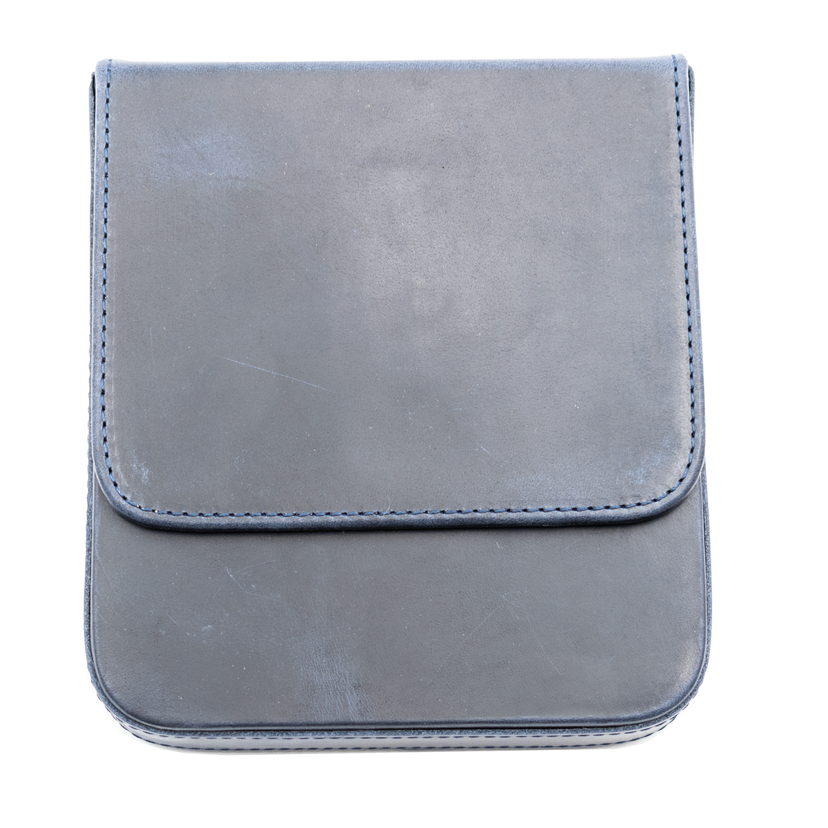 Galen Leather Co. Magnum Opus 6 Slot Hard Pen Case - Crazy Horse Navy