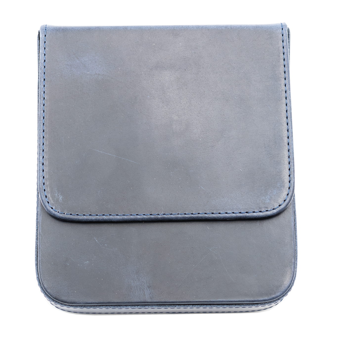 Galen Leather Co. Magnum Opus 6 Slot Hard Pen Case - Crazy Horse Navy