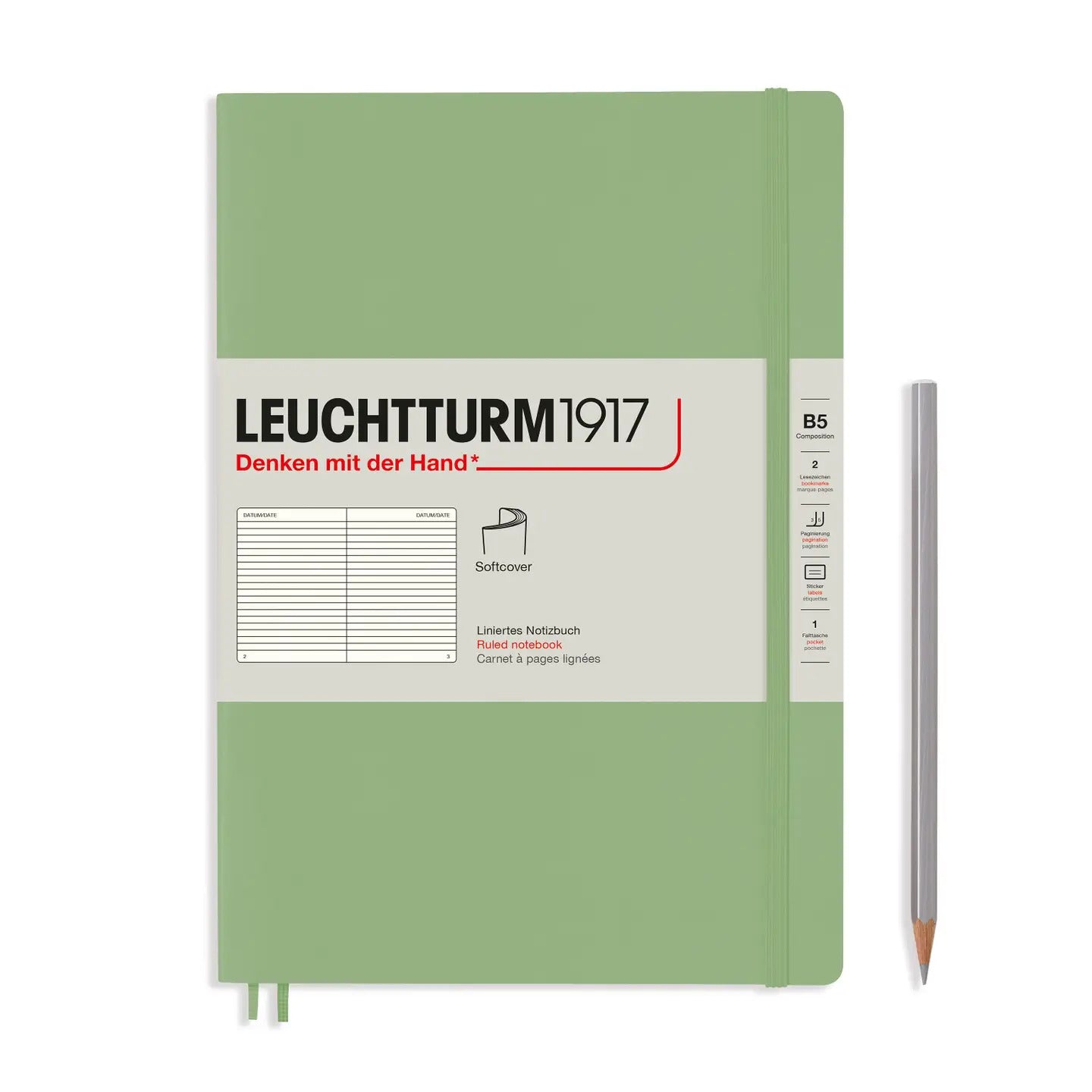Leuchtturm1917 B5 Composition Softcover Notebook - Sage