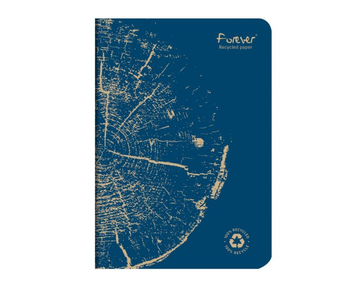 Clairefontaine Forever A5 Side Staple Bound Lined 100% Recycled Paper
