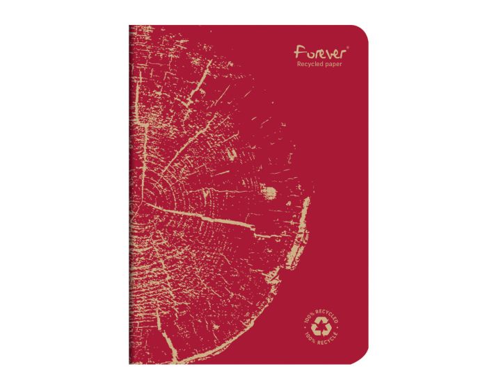 Clairefontaine Forever A5 Side Staple Bound Lined 100% Recycled Paper