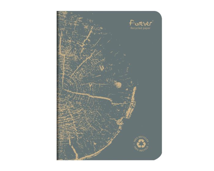 Clairefontaine Forever A5 Side Staple Bound Lined 100% Recycled Paper