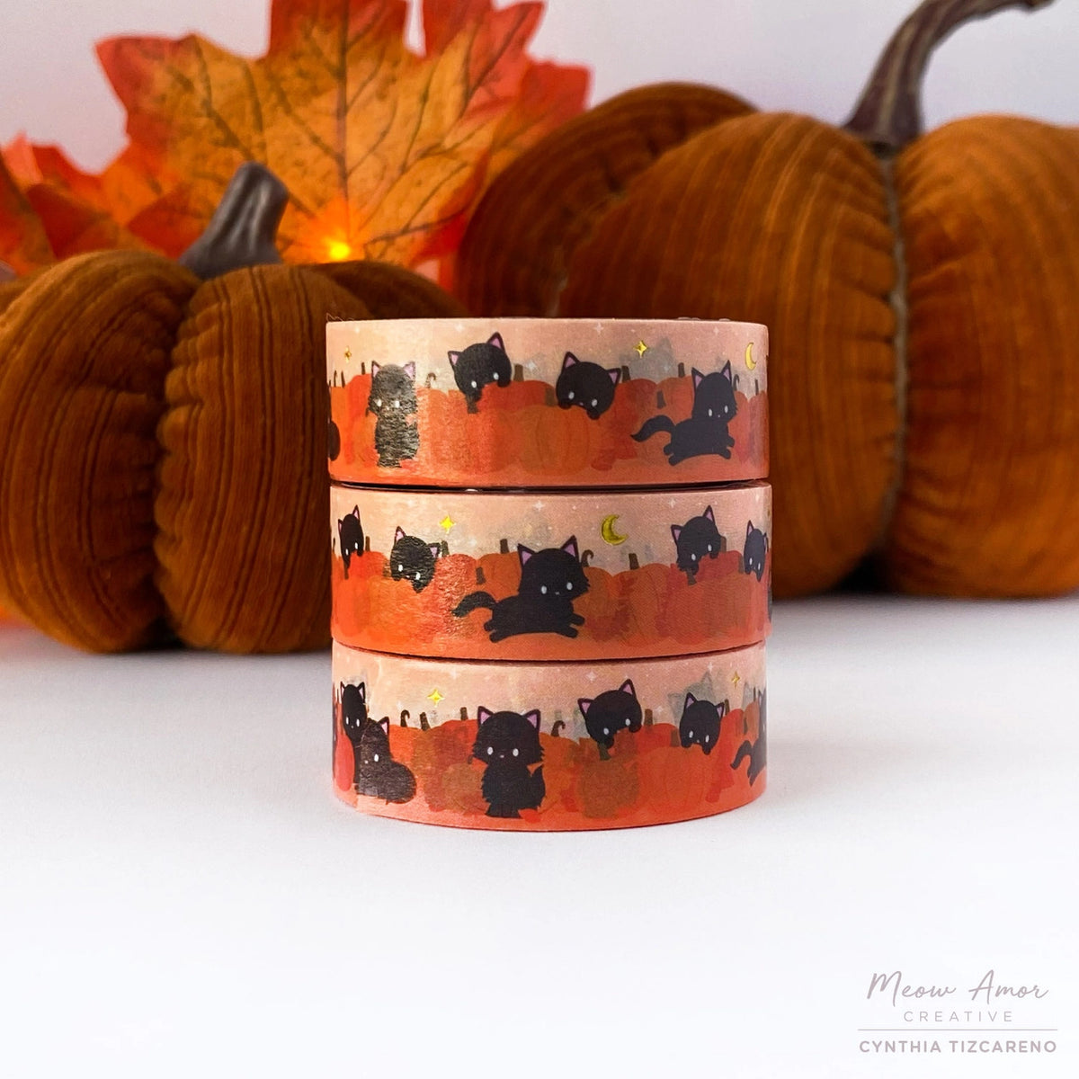 Meow Amor Creative - Pumpkin Patch Gold Foil Washi Tape