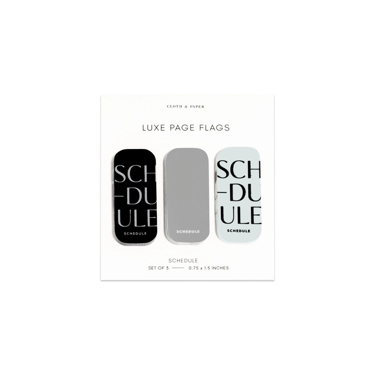 Cloth & Paper - Luxe Page Flag Trio