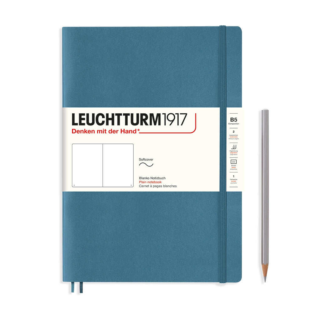 Leuchtturm1917 B5 Composition Softcover Notebook - Pacific Green