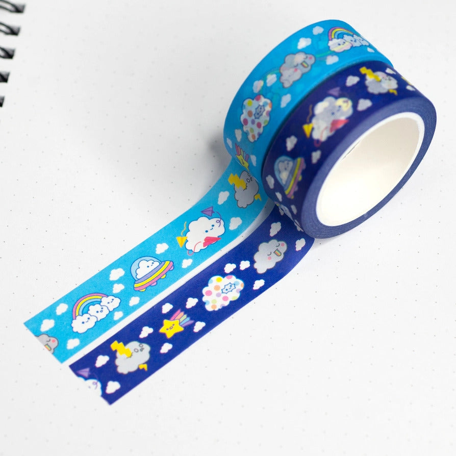 Robot Dance Battle - Little Clouds Washi Tape