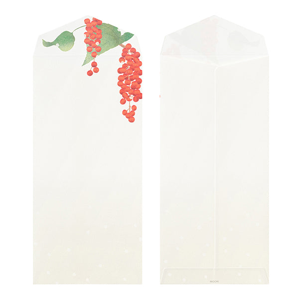 Midori Envelopes 001 Four Designs Winter Fruit
