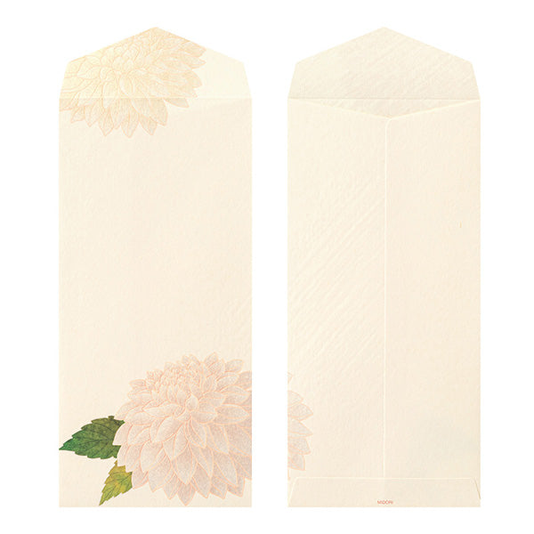 Midori Envelopes - Silk Printing Dahlia 038