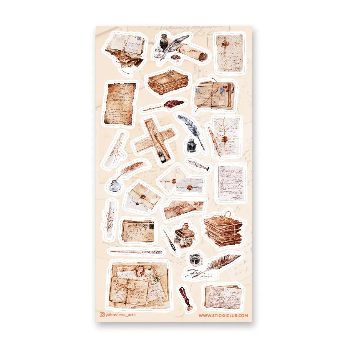 STICKII Sticker Sheet - Classic Correspondence