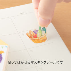Midori Planner Stickers- Marche Wine Pattern