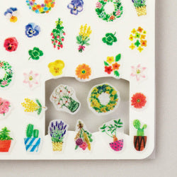 Midori Planner/Diary Stickers - Floral pattern