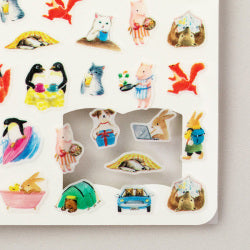 Midori Planner/Diary Stickers - Animal Scenes
