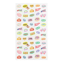 Midori Planner/Diary Stickers - Daily Records Words