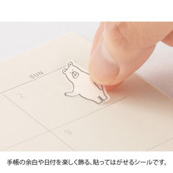 Midori Planner Stickers - Chat Forest Animals