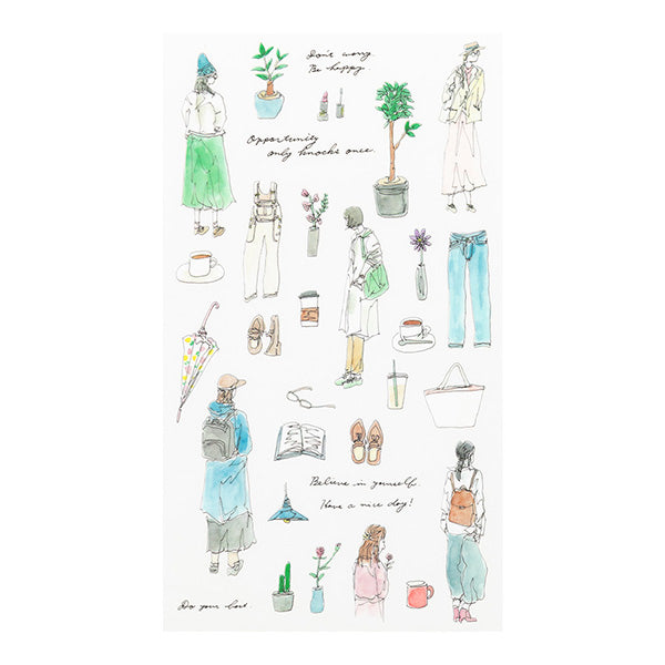 Midori Transfer Stationery Stickers - Fashion