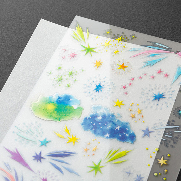 Midori Transfer Stationery Stickers - Starry Sky