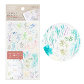 Midori Transfer Stationery Stickers - Watercolor Sea
