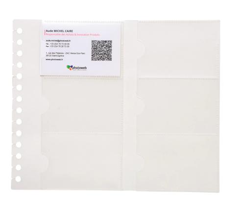 Exacompta Exacard Business Card Medium Refill Sheets