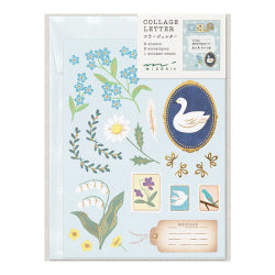 Midori Letter Set (922) Collage - Bird