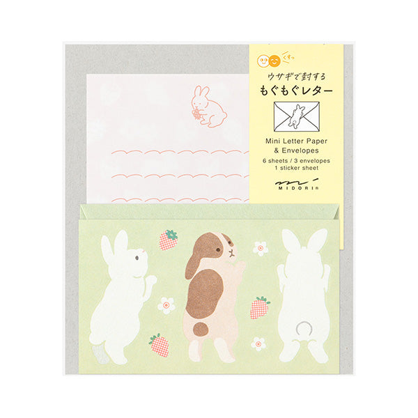 Midori Mini Letter Set - Hungry Rabbit